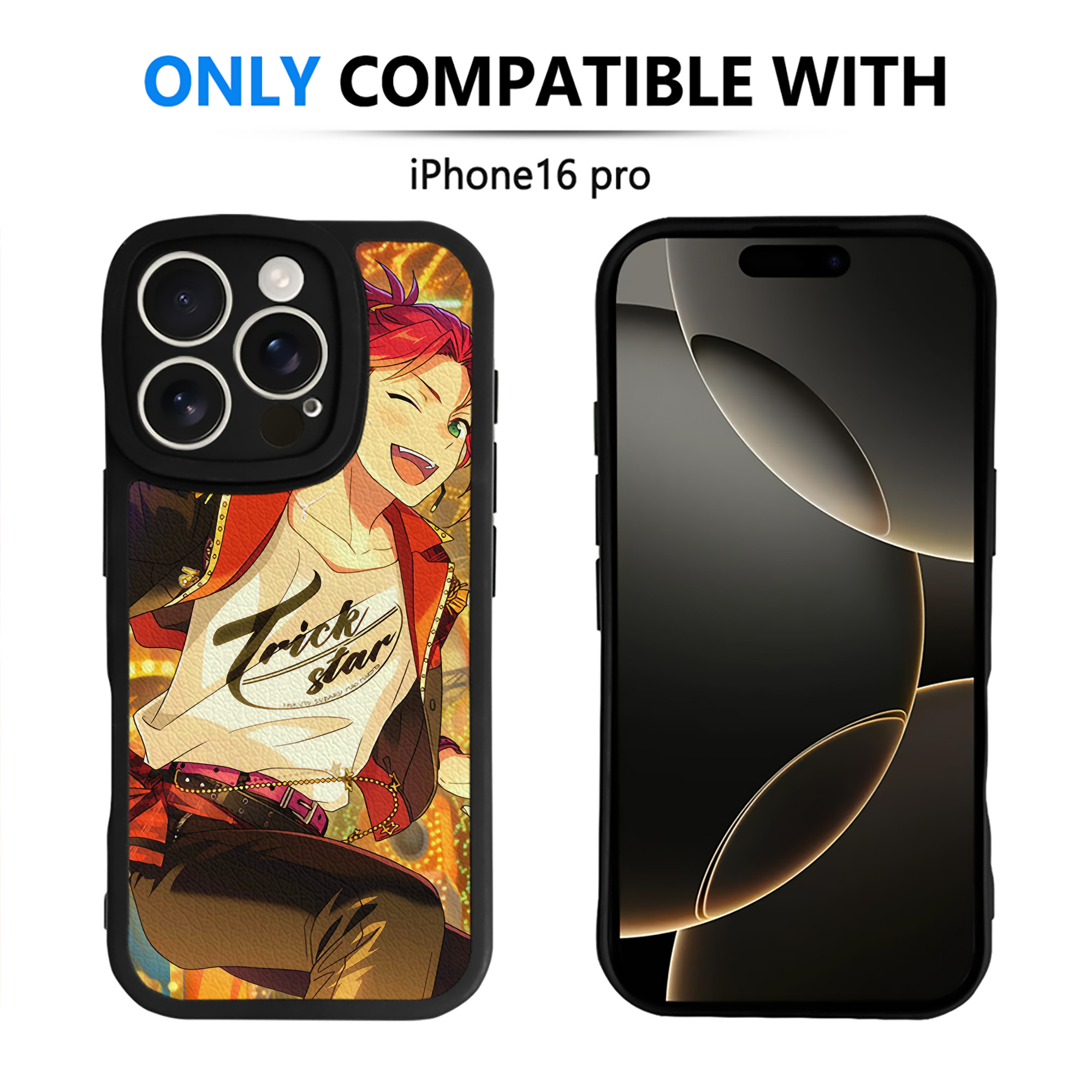 （画像用） あんさんぶるスターズ! Ensemble Stars 【iPhone 16シリーズ対応】シリコンスマホケース（レザー調） 材質：シリコン